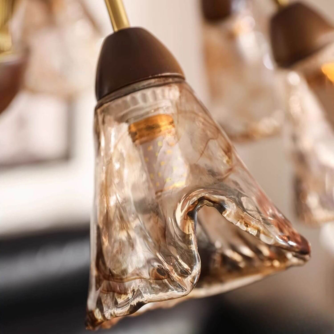Vela Chandelier - Vintage Glass Light for Contemporary Homes