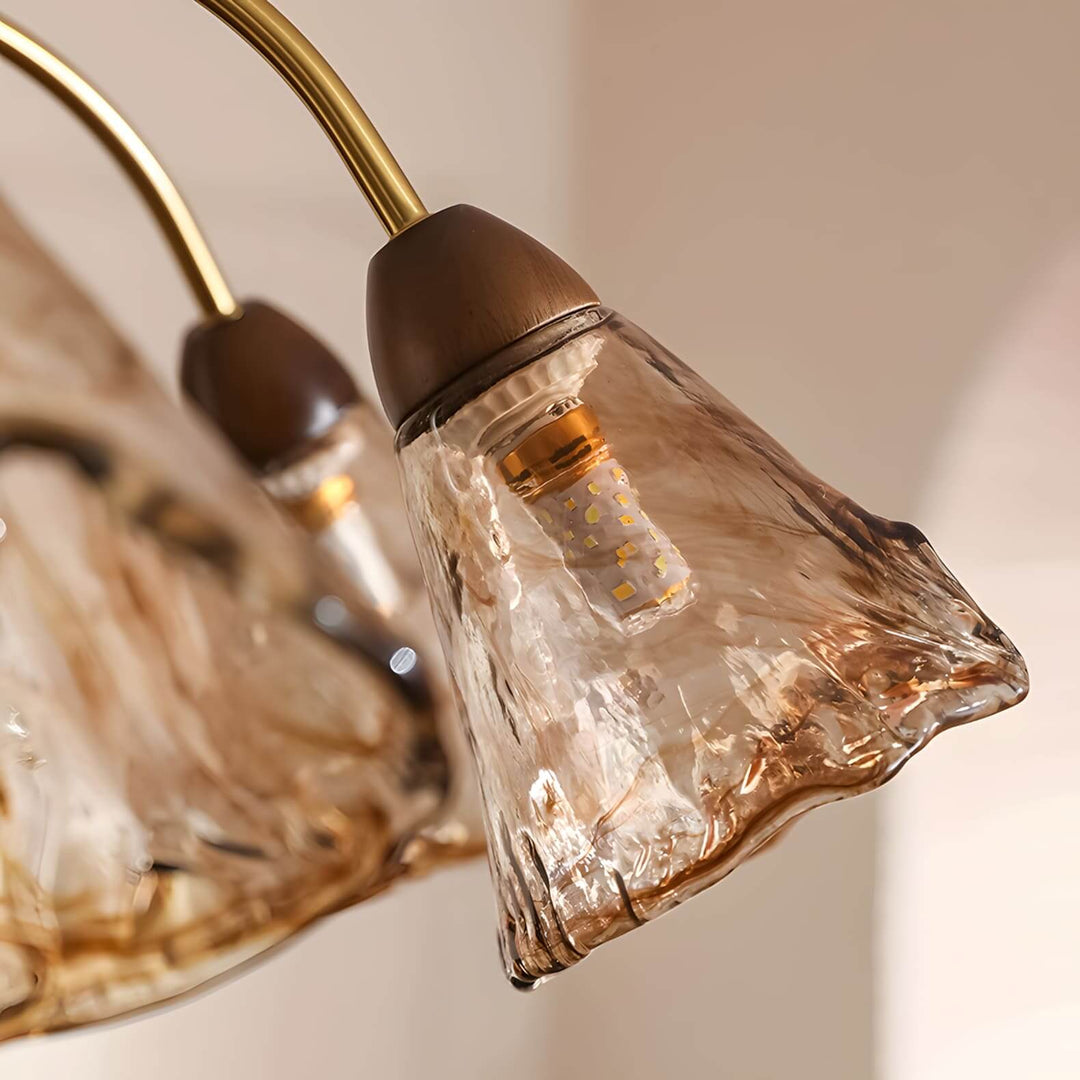 Vela Chandelier - Vintage Glass Light for Contemporary Homes