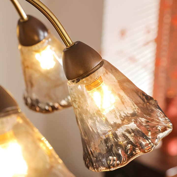 Vela Chandelier - Vintage Glass Light for Contemporary Homes