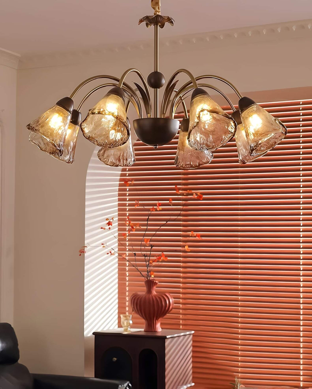 Vela Chandelier - Vintage Glass Light for Contemporary Homes