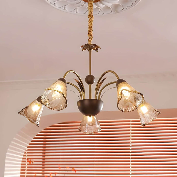 Vela Chandelier - Vintage Glass Light for Contemporary Homes