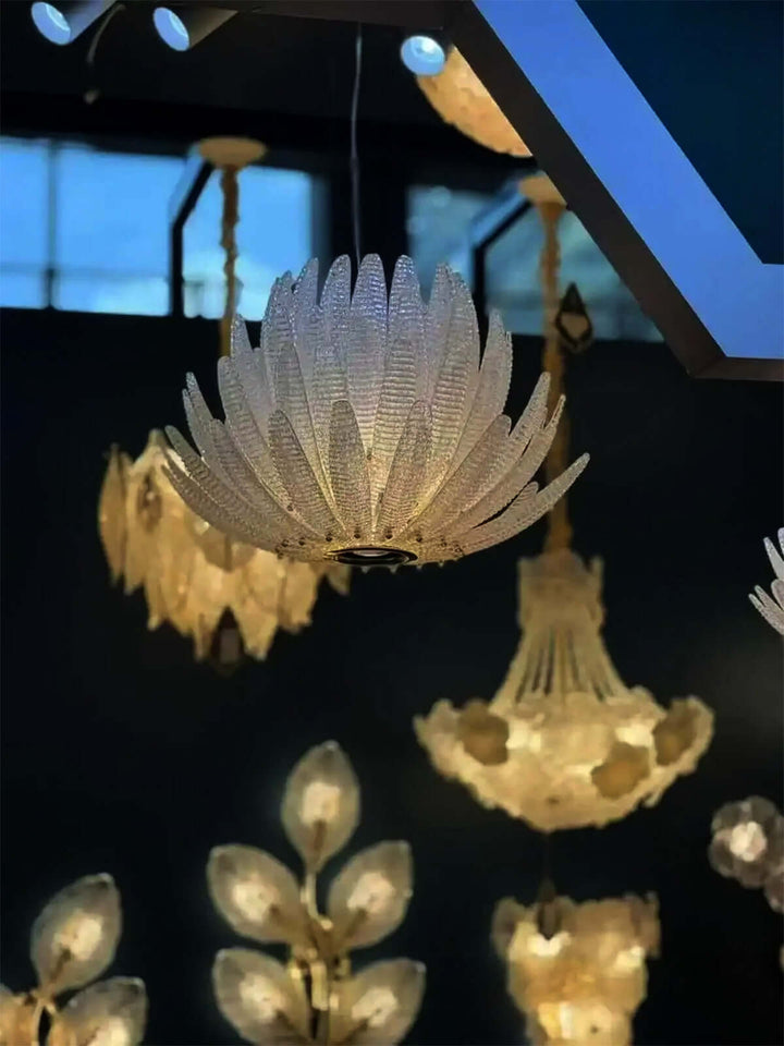 Veliro Chandelier – Modern Luxury Glass Chandelier for Dining