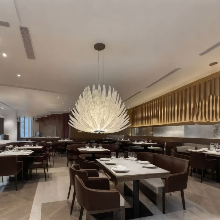 Veliro Chandelier – Modern Luxury Glass Chandelier for Dining