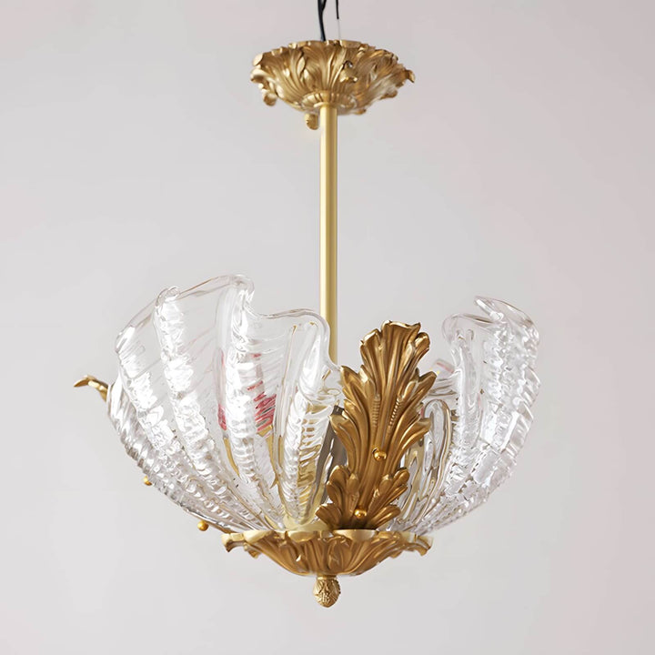 Velmira Pendant Light β Unique Glass & Brass Ceiling Lamp