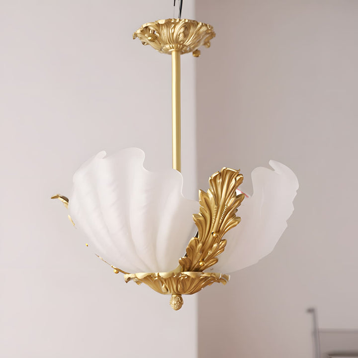Velmira Pendant Light β Unique Glass & Brass Ceiling Lamp