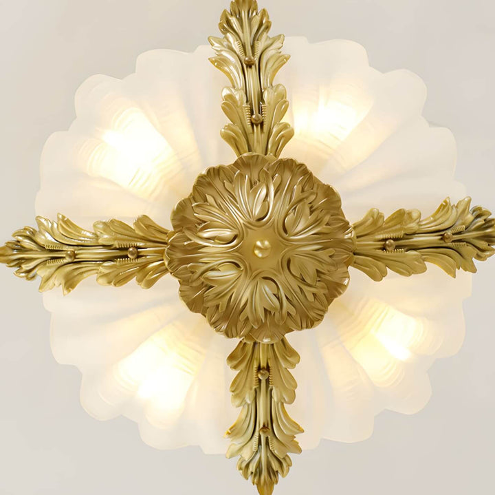 Velmira Pendant Light β Unique Glass & Brass Ceiling Lamp