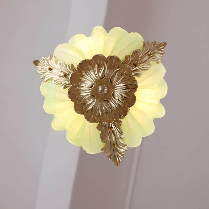 Velmira Pendant Light β Unique Glass & Brass Ceiling Lamp