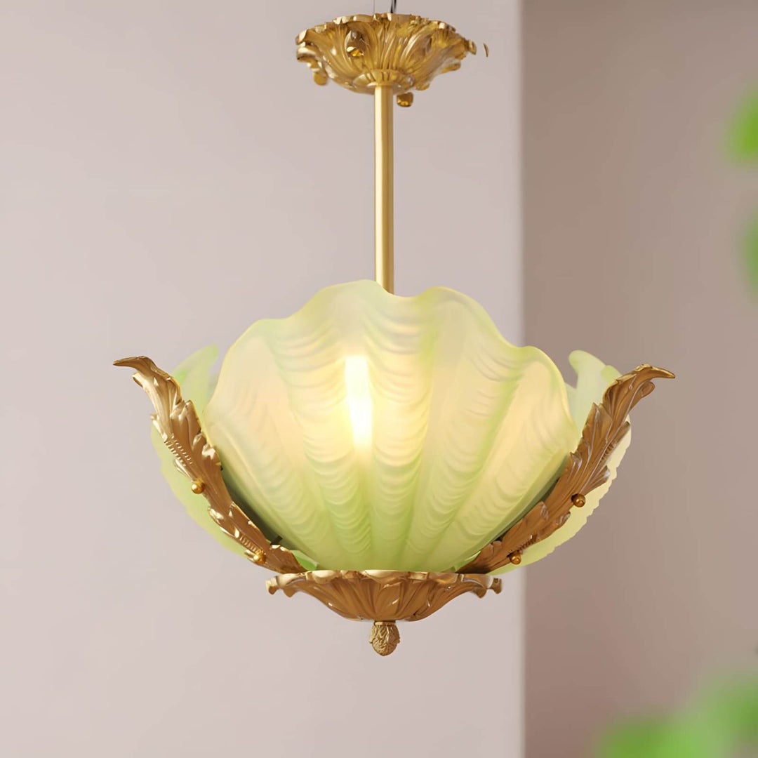 Velmira Pendant Light β Unique Glass & Brass Ceiling Lamp