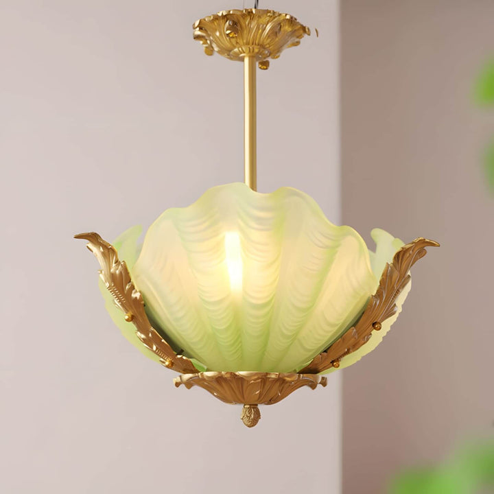 Velmira Pendant Light β Unique Glass & Brass Ceiling Lamp