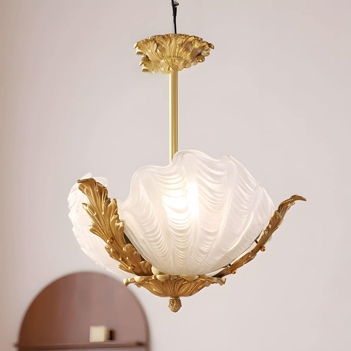 Velmira Pendant Light β Unique Glass & Brass Ceiling Lamp
