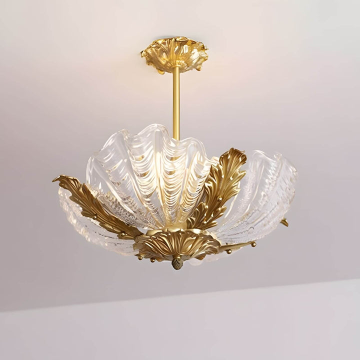 Velmira Pendant Light β Unique Glass & Brass Ceiling Lamp
