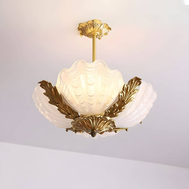 Velmira Pendant Light β Unique Glass & Brass Ceiling Lamp