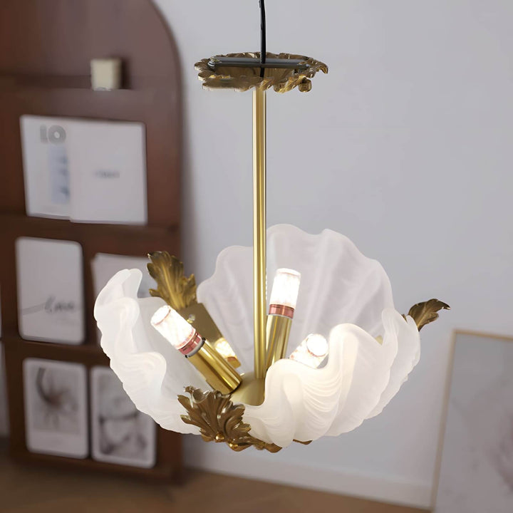 Velmira Pendant Light β Unique Glass & Brass Ceiling Lamp
