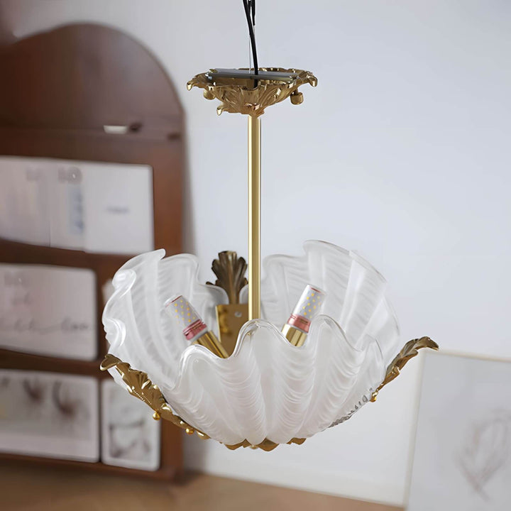 Velmira Pendant Light β Unique Glass & Brass Ceiling Lamp