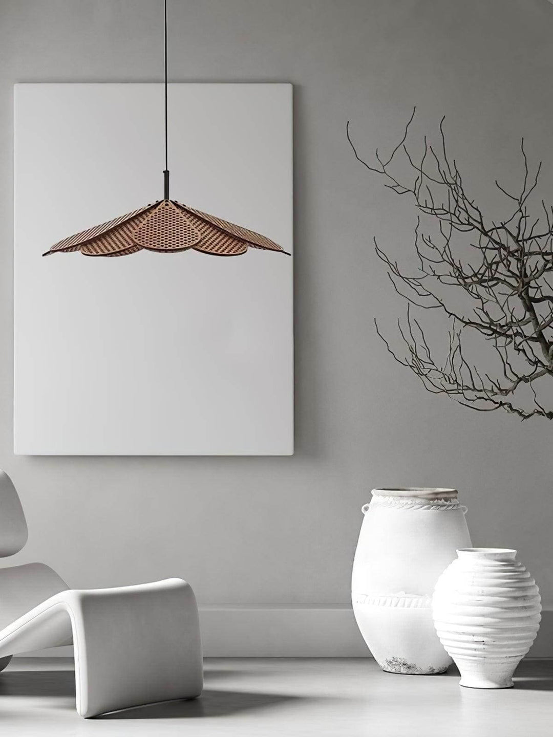 Vendra Pendant Light for Dining Room โ Wabi-Sabi Wood Style