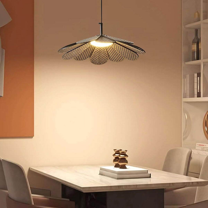 Vendra Pendant Light for Dining Room โ Wabi-Sabi Wood Style
