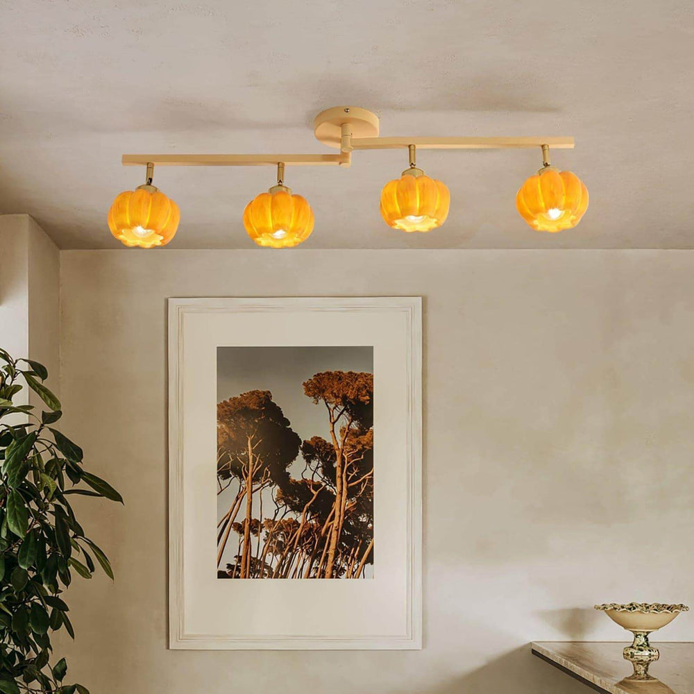 Venus Pumpkin Ceiling Lamp โ Adjustable Multi-Head Light Fixture | Vinlighting | Vinlighting