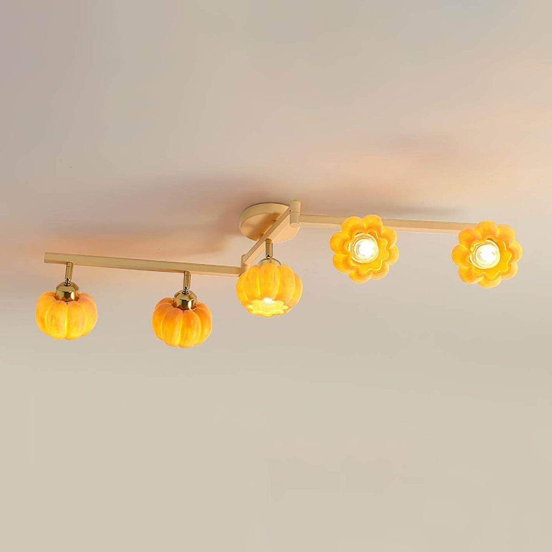 Venus Pumpkin Ceiling Lamp โ Adjustable Multi-Head Light Fixture | Vinlighting | Vinlighting
