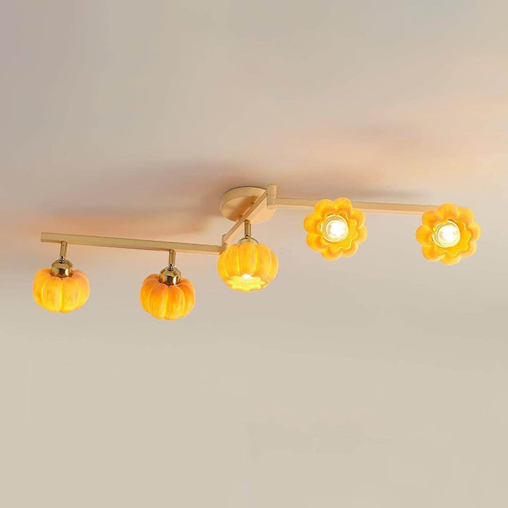 Venus Pumpkin Ceiling Lamp โ Adjustable Multi-Head Light Fixture | Vinlighting | Vinlighting