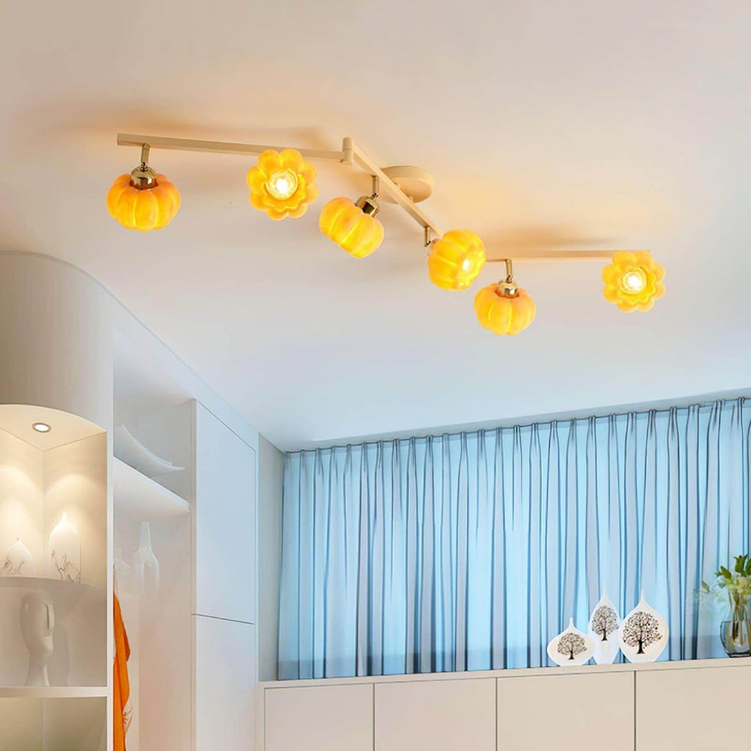 Venus Pumpkin Ceiling Lamp โ Adjustable Multi-Head Light Fixture | Vinlighting | Vinlighting