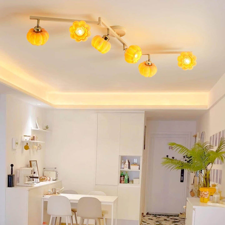 Venus Pumpkin Ceiling Lamp โ Adjustable Multi-Head Light Fixture | Vinlighting | Vinlighting