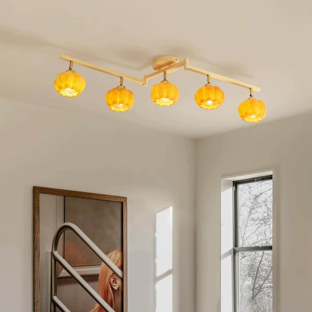 Venus Pumpkin Ceiling Lamp โ Adjustable Multi-Head Light Fixture | Vinlighting | Vinlighting