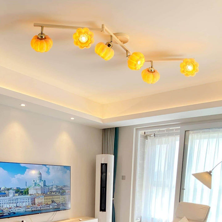 Venus Pumpkin Ceiling Lamp โ Adjustable Multi-Head Light Fixture | Vinlighting | Vinlighting
