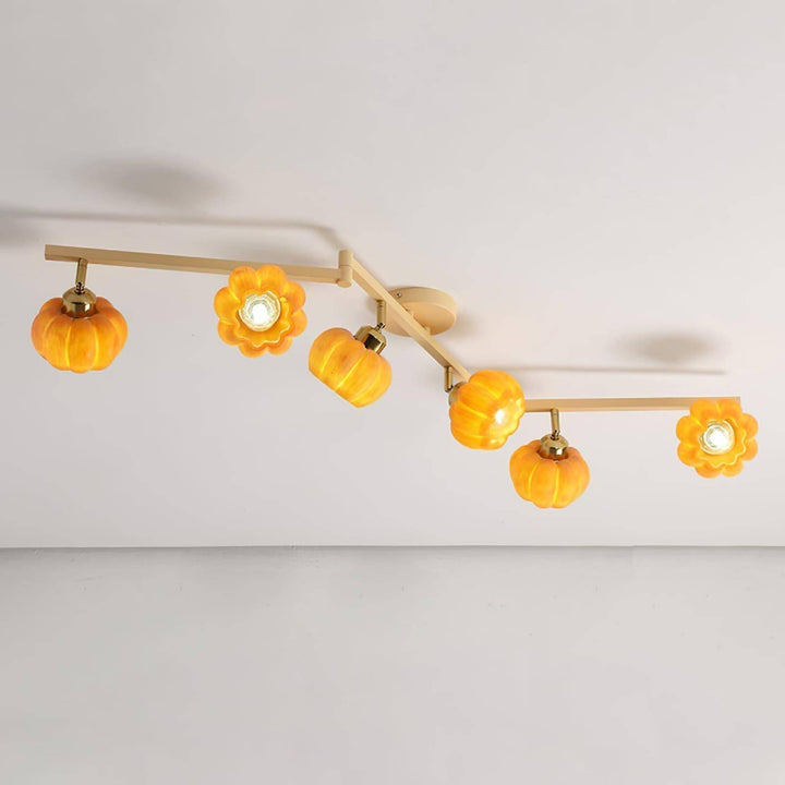 Venus Pumpkin Ceiling Lamp โ Adjustable Multi-Head Light Fixture | Vinlighting | Vinlighting