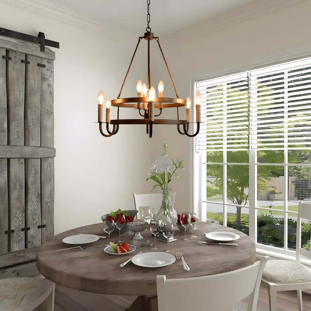 Verno Lavi Chandelier – Retro Dining Room Decorative Lamp