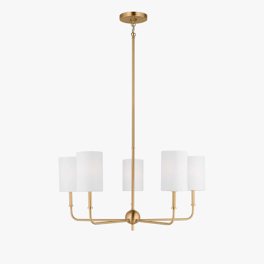 Vexilun Chandelier - Modern Minimalist Fabric Lighting for Dining Area