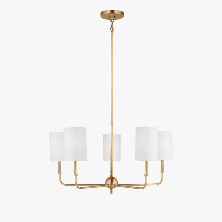 Vexilun Chandelier - Modern Minimalist Fabric Lighting for Dining Area