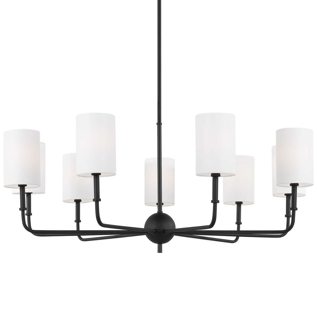 Vexilun Chandelier - Modern Minimalist Fabric Lighting for Dining Area
