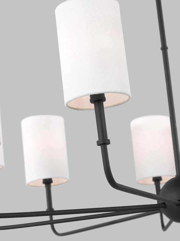 Vexilun Chandelier - Modern Minimalist Fabric Lighting for Dining Area