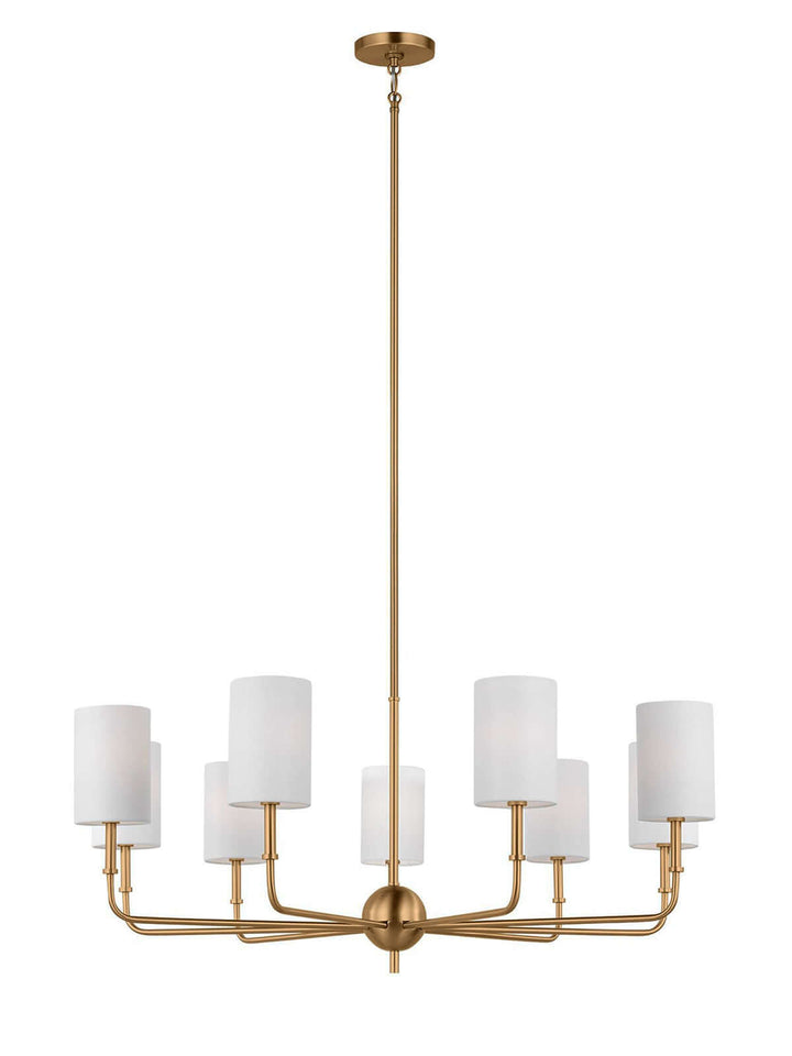 Vexilun Chandelier - Modern Minimalist Fabric Lighting for Dining Area