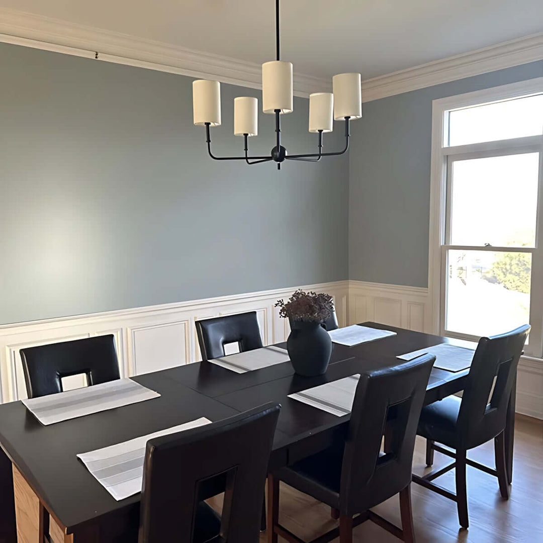 Vexilun Chandelier - Modern Minimalist Fabric Lighting for Dining Area