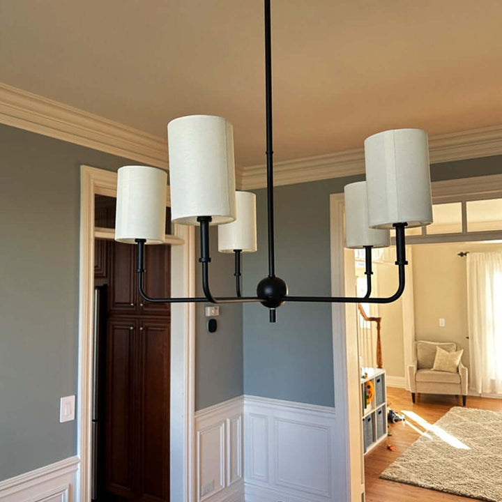 Vexilun Chandelier - Modern Minimalist Fabric Lighting for Dining Area