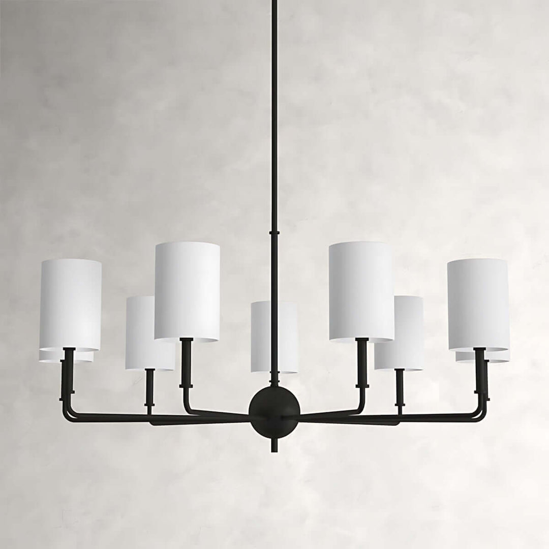 Vexilun Chandelier - Modern Minimalist Fabric Lighting for Dining Area