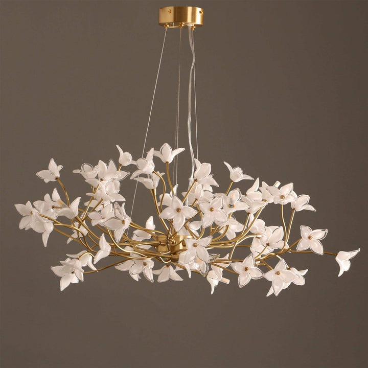 Vicky Chandelier – Elegant Floral Glass & Brass Lighting | Vinlighting | Vinlighting