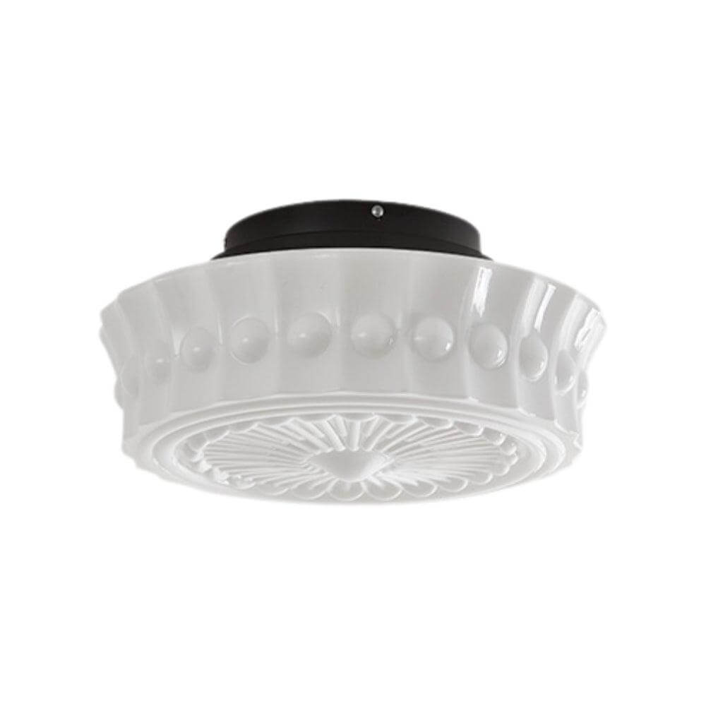 Vintage Round Ceiling Light β Ceramic Shade with Elegant Motifs | Vinlighting | Vinlighting