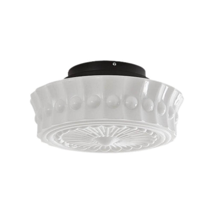 Vintage Round Ceiling Light β Ceramic Shade with Elegant Motifs | Vinlighting | Vinlighting