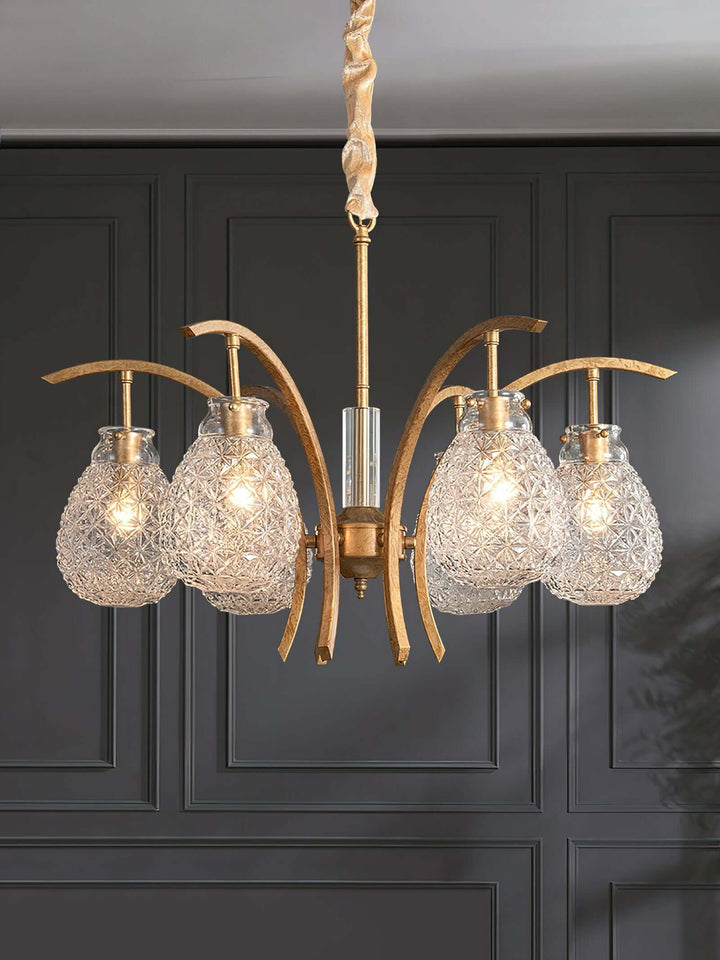Vynol Chandelier - Vintage Living Room Art Deco Lighting