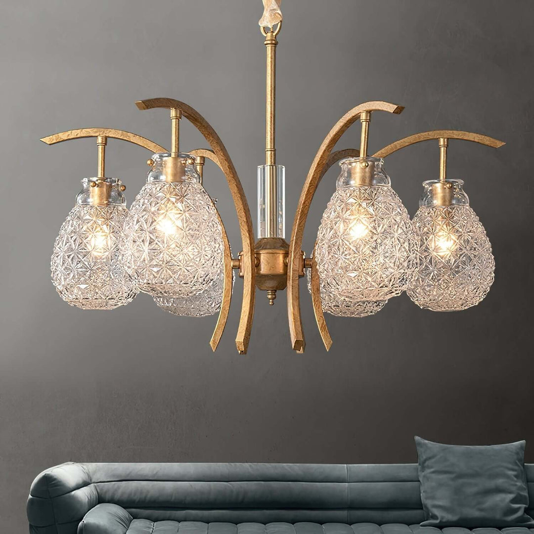 Vynol Chandelier - Vintage Living Room Art Deco Lighting