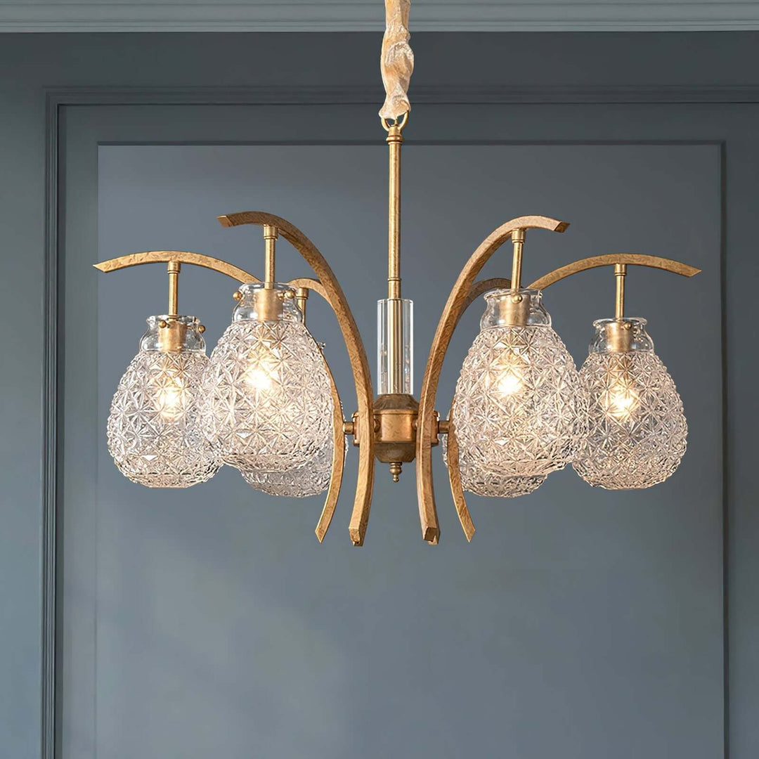 Vynol Chandelier - Vintage Living Room Art Deco Lighting