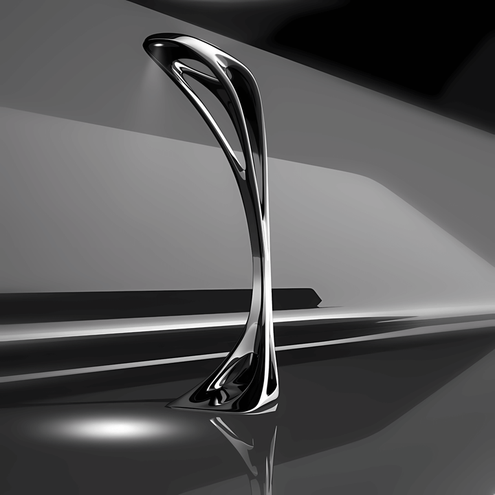 Vyntra sculptural floor lamp, art deco design that adds elegance and style to living room lighting.