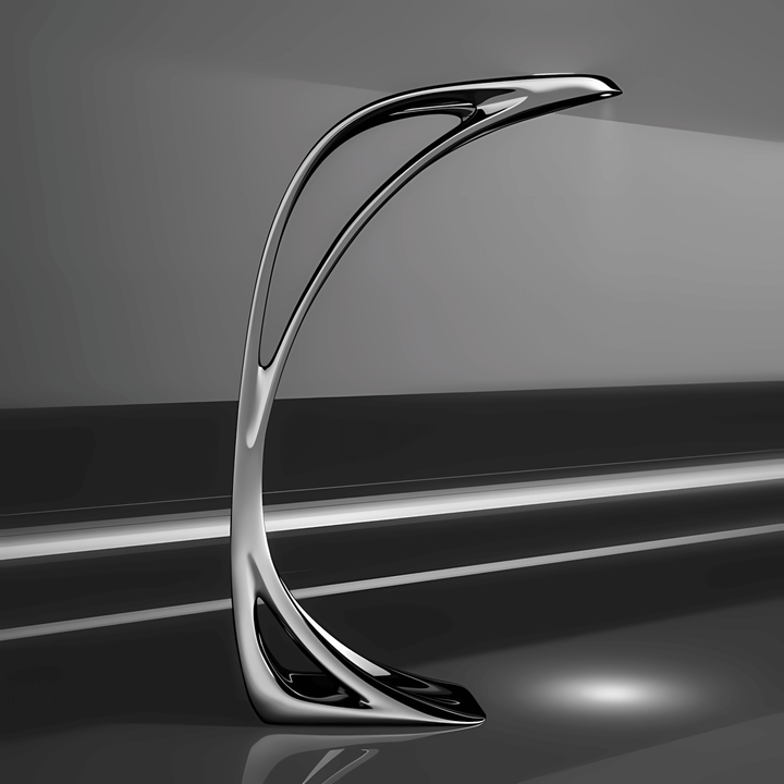 Sculptural floor lamp featuring an art deco design, perfect for floor lights in the living room.