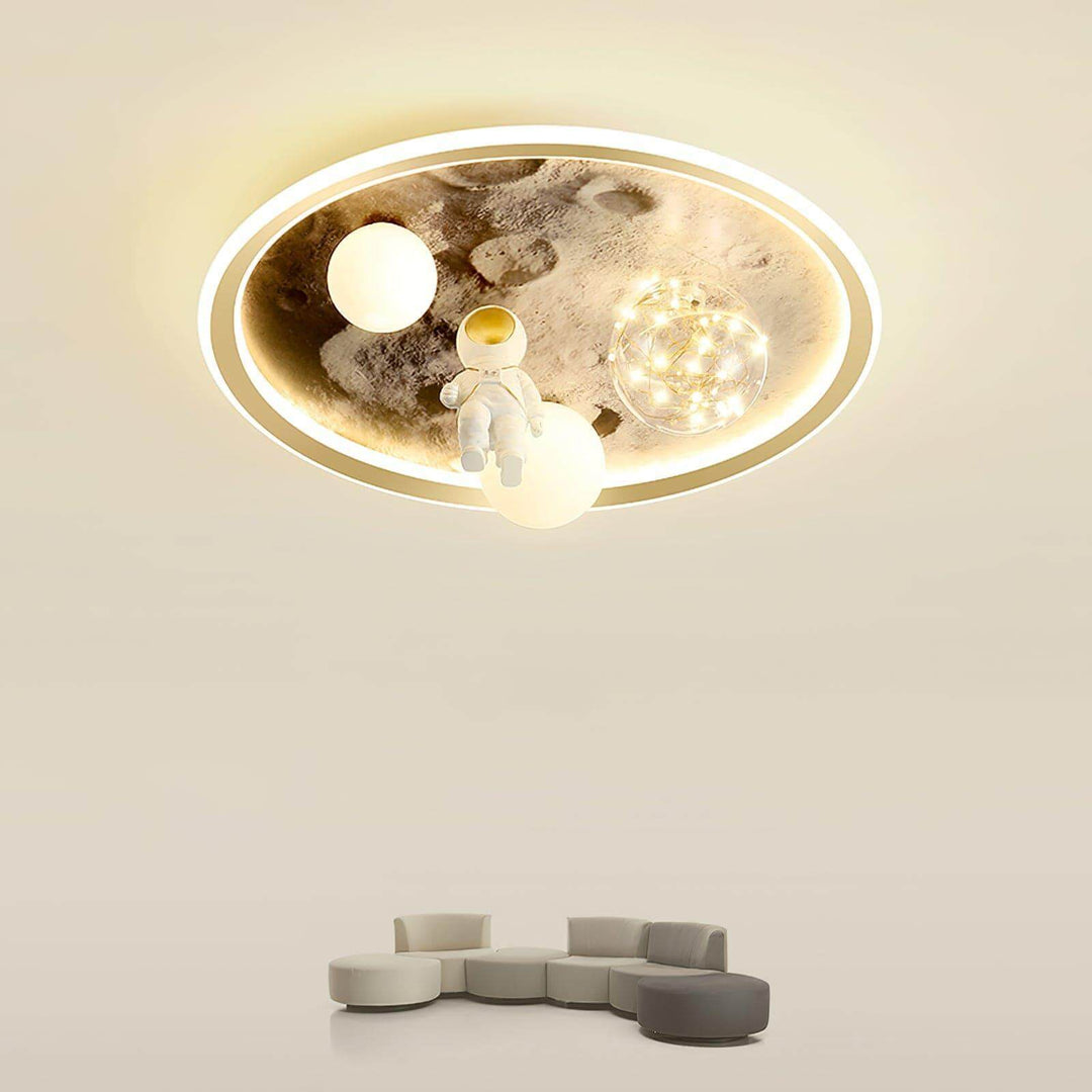 Walking Moon Ceiling Lamp – Astronaut Design, Unique Light Fixture | Vinlighting | Vinlighting