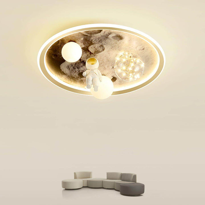 Walking Moon Ceiling Lamp – Astronaut Design, Unique Light Fixture | Vinlighting | Vinlighting