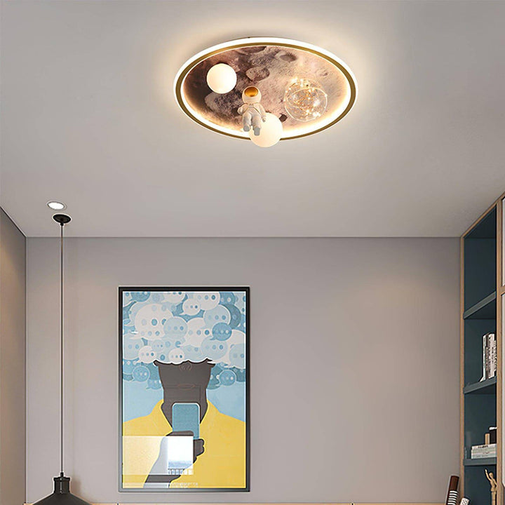 Walking Moon Ceiling Lamp – Astronaut Design, Unique Light Fixture | Vinlighting | Vinlighting