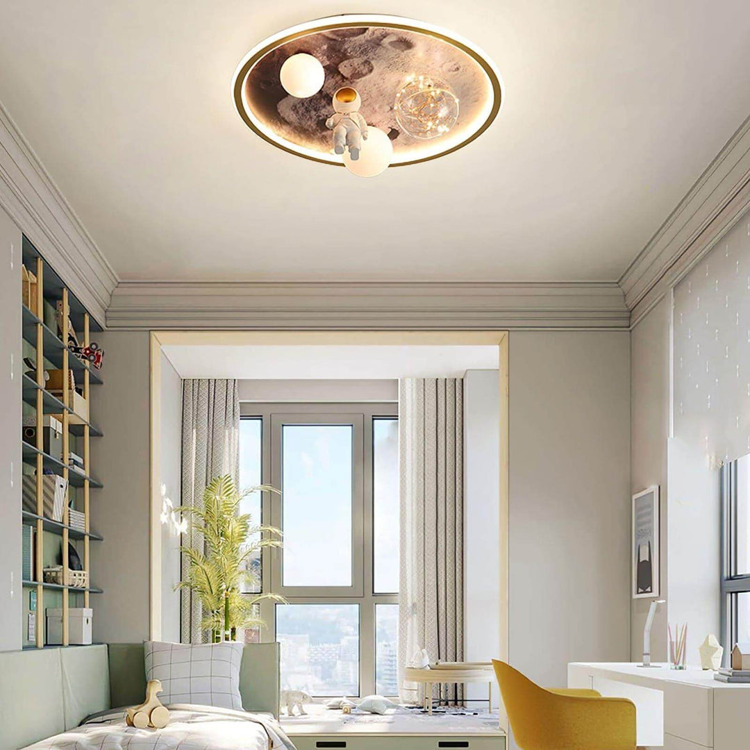 Walking Moon Ceiling Lamp – Astronaut Design, Unique Light Fixture | Vinlighting | Vinlighting