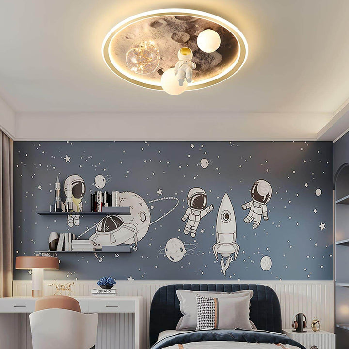 Walking Moon Ceiling Lamp – Astronaut Design, Unique Light Fixture | Vinlighting | Vinlighting